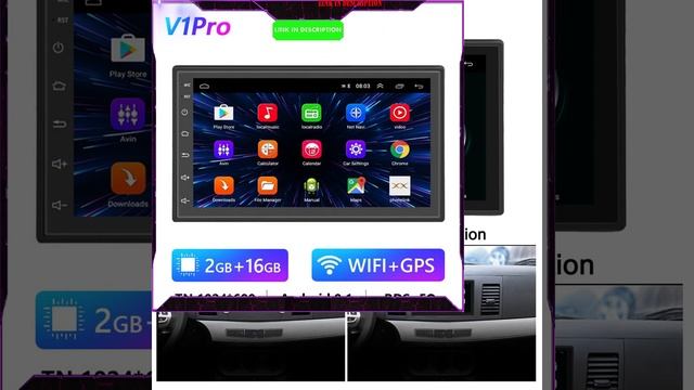 Best Screen Led Car Radio GPS Android 7" Carplay For Universal Multimedia Player autoradio DSP смотреть онлайн