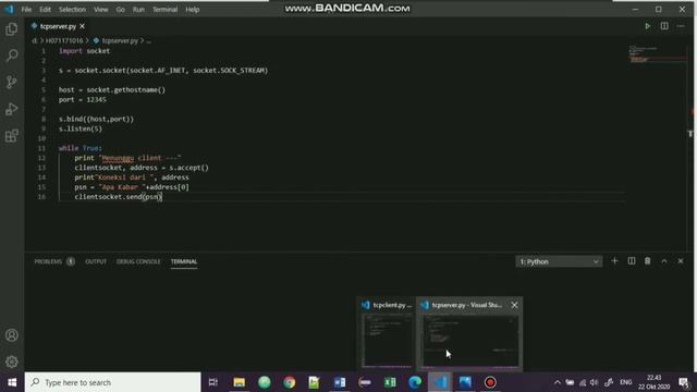 Implementasi Tcp dan Udp pada Python смотреть онлайн