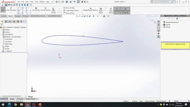 How to Create an Airfoil in SolidWorks смотреть онлайн