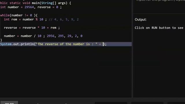 Java - Reverse of a given number смотреть онлайн