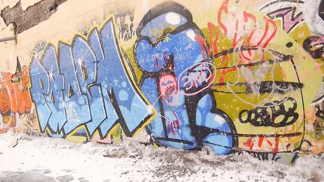 Graffiti Граффити на районе Северное Чертаново - обзор уличного искусства стрит арт смотреть онлайн