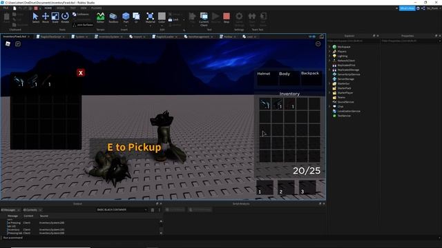 ROBLOX - Inventory / loot system with weight (Showcase) [Portfolio] смотреть онлайн