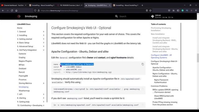 Install & Integrate Smokeping with LibreNMS using Apache смотреть онлайн