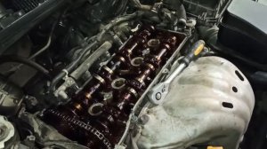 Замена прокладки клапанной крышки на Toyota Camry 40 (Тойота Камри 40 кузов) замена свечей зажигани