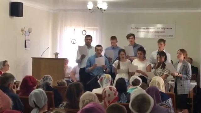 "Воскресшему Христу пою", поёт молодежь Ефимовки и Привольного. Пасха. 24.04.2023 г смотреть онлайн