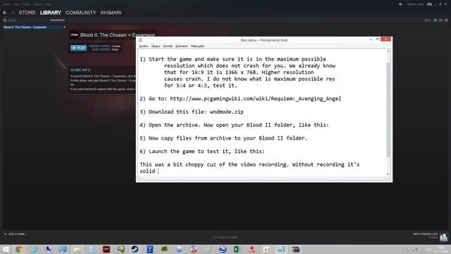 [Obsolete - use DgVoodoo 2] Blood II LAG and FPS fix смотреть онлайн