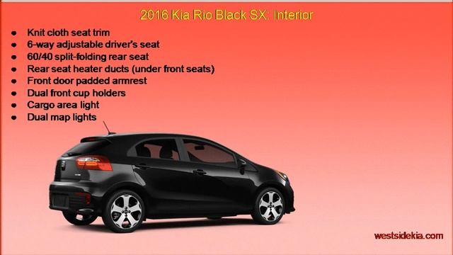 2016 Kia Rio Black SX смотреть онлайн