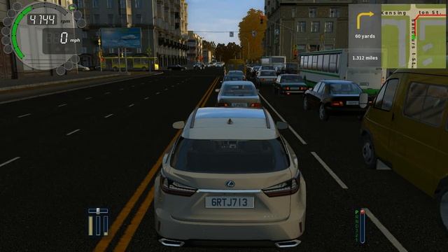 City Car Driving 2017 Lexus RX350-Traffic jam (100) смотреть онлайн