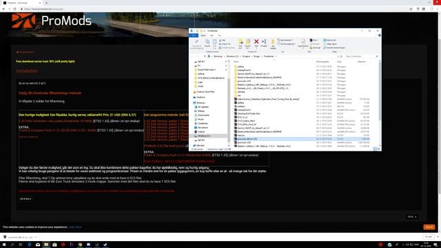 Promods ETS 2 Dansk Vejledning
