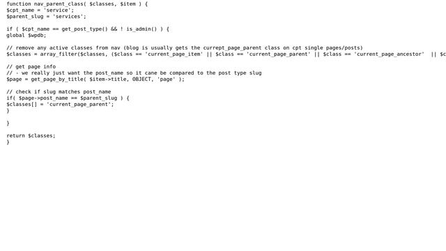 Wordpress: current-menu-item class for custom post type parent (4 Solutions!!) смотреть онлайн