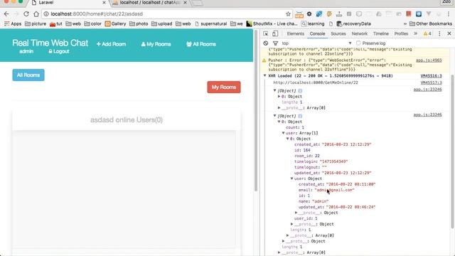 lesson 39 real time chat app laravel vuejs pusher who is online user смотреть онлайн