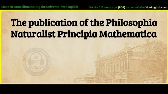 Learn English Through Story ⭐ Level 3 – Isaac Newton – Graded Reader   WooEnglish