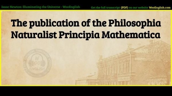 Learn English through Story ⭐ Level 3 – Isaac Newton – Graded Reader   WooEnglish