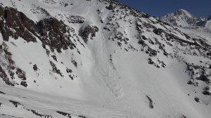 Лавина на Freeride World Qualifier Elbrus