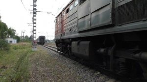 Смена тепловоза 2ТЭ10М-0965 на электровоз ЭП2К-358