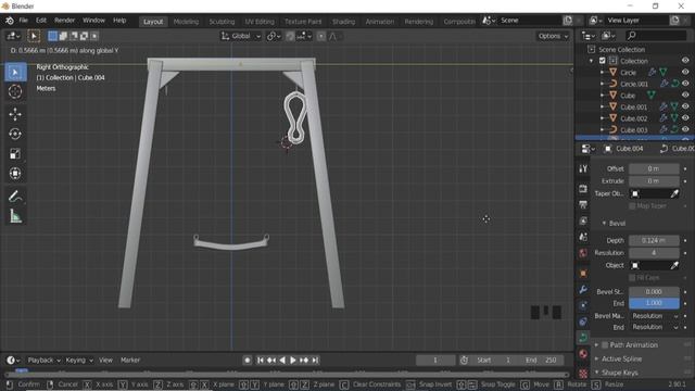 How to Make a Swing in Blender - Blender Tutorial смотреть онлайн