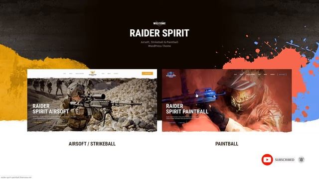 Raider Spirit Airsoft Club amp Paintball WordPress Theme смотреть онлайн