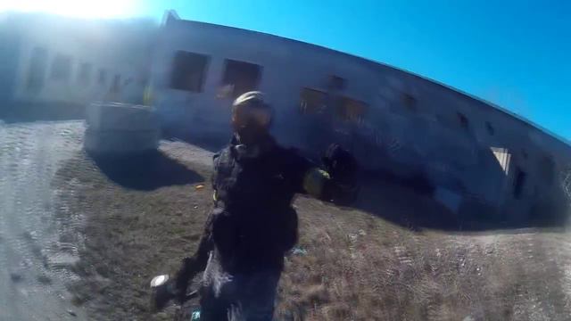 Запись игры в пейнтбол в Новороссийске. Февраль 2015 год. Клуб Адреналин смотреть онлайн