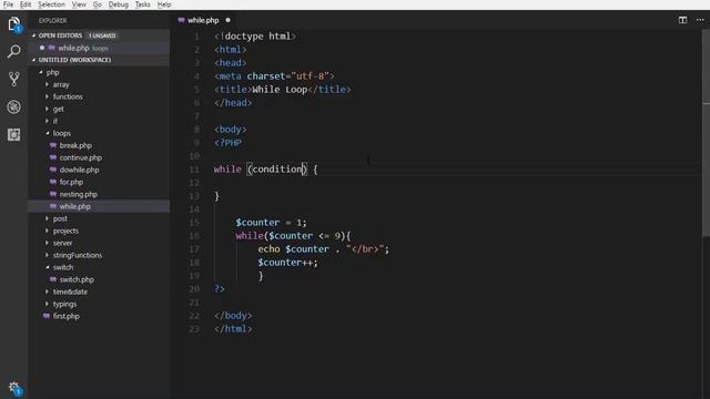 21 How to create While Loop in PHP - PHP & MySQL Tutorial in Urdu (Basic to Advance) смотреть онлайн