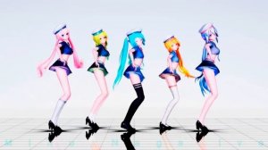 Вокалоиды Мику Гуми Неру Хаку и Лука [MMD]