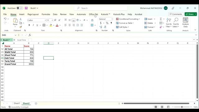 Switch Workbooks With Office Tab смотреть онлайн