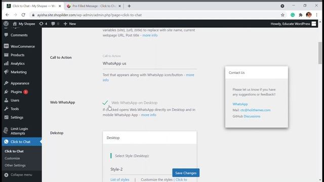 Click to WhatsApp Plugin for E-Commerce Orders | Add WhatsApp Chat button to WordPress Website 2021 смотреть онлайн