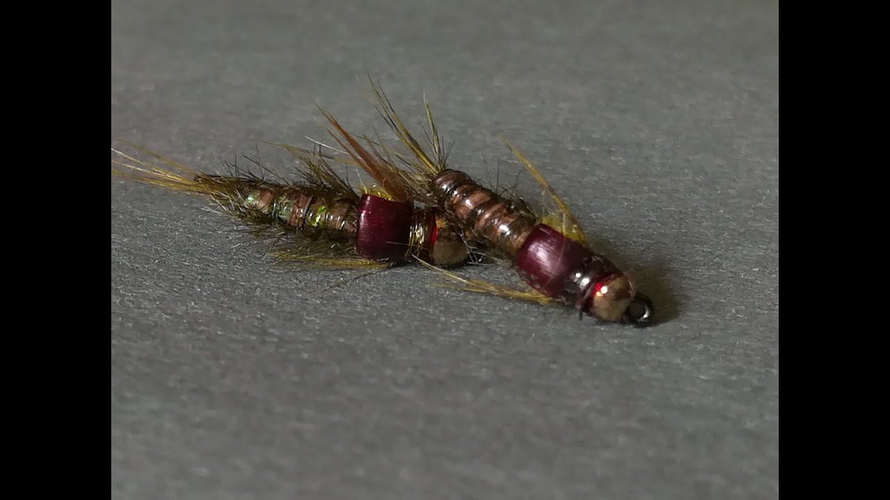 Подёнка, Baetis Nymph мушка для ловли хариуса и ленка смотреть онлайн