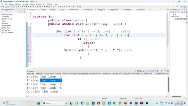 17 JAVA Break and Continue | break and continue in for loop and while loop| continue #break_continu смотреть онлайн