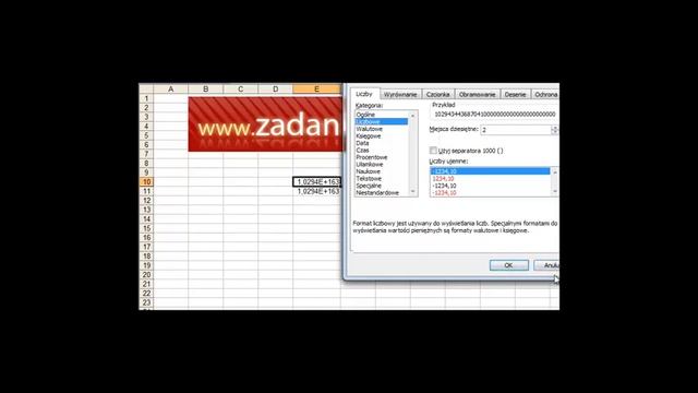 Dziwny wynik obliczenia w MS Excel- jak czytać? liczba E смотреть онлайн