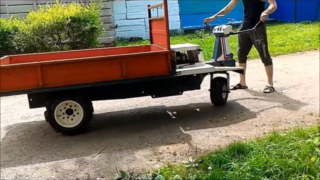 Самоходная тележка,телега, мини самосвал Shikoku
