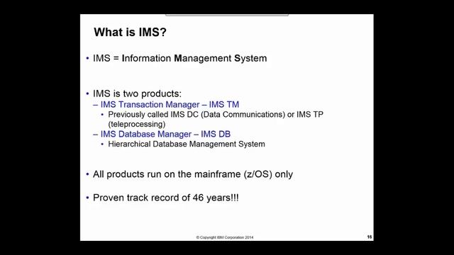 IMS Fundamentals - Part 1 смотреть онлайн