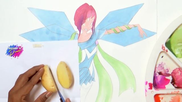 Drawing Tutorial✿ How To Draw Winx Club Tecna Bloomix✿