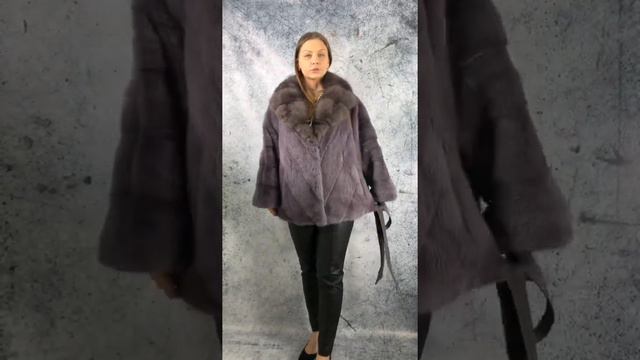 Кимоно диагонального кроя в цвете лаванда смотреть онлайн