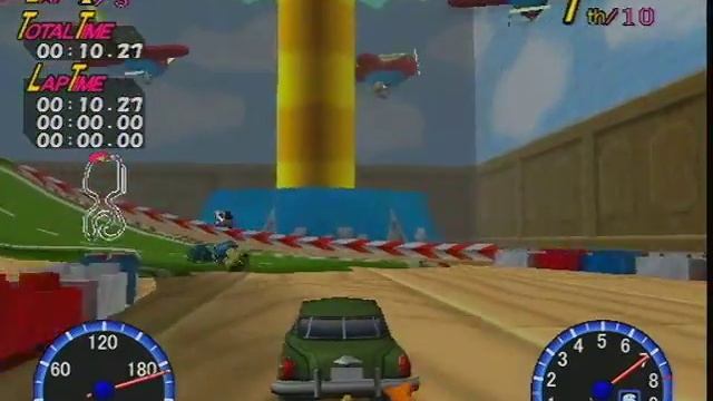 ChoroQ PlayStation 2 Gameplay - The old bump and grind. смотреть онлайн