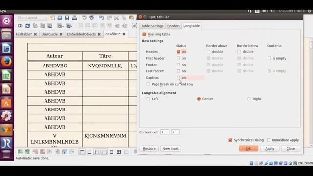 Longtable Lyx смотреть онлайн