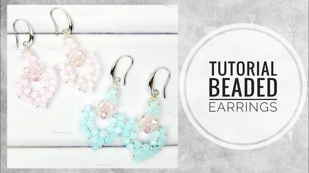 #МК - Серьги из хрусталя и бисера | #Tutorial - Crystal and bead earrings смотреть онлайн
