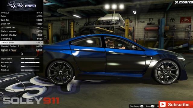 Subaru WRX Concept tuning - GTA V test drive ! смотреть онлайн