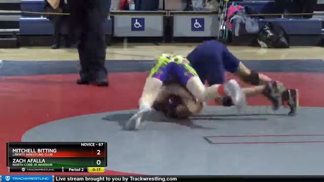 Novice 67 Zach Afalla North Cobb Jr Warrior Vs Mitchell Bitting Liberty Wrestling Club смотреть онлайн