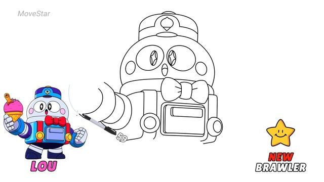 How To Draw LOU | Brawl Stars | New Brawler | Ice Brawler смотреть онлайн