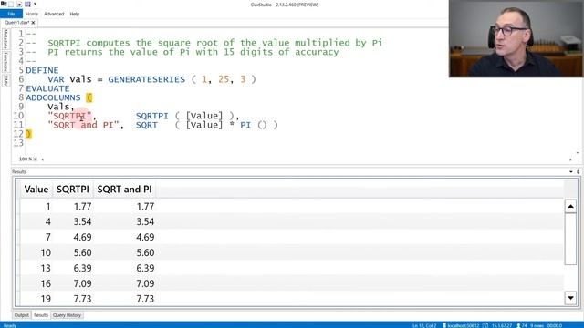SQRTPI, PI - DAX Guide смотреть онлайн