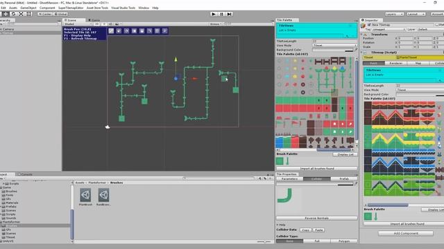 Super Tilemap Editor - Using Brushes and Tile Colliders смотреть онлайн