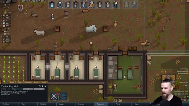 Let's Relax With RimWorld Alpha 16 | Ep 33 "Trouble Away" смотреть онлайн
