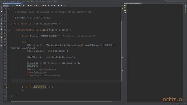Java - Ejercicio 163: Visualizar el Contenido de un Archivo ZIP смотреть онлайн