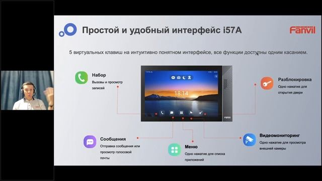 Запись вебинара от 15 сентября про SIP мониторы Fanvil I55A и I57A, а также спикерфон Fanvil CS30