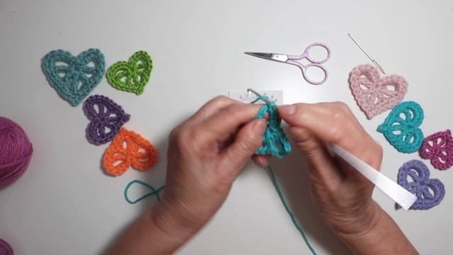 Сердечко с обвязкой крючком смотреть онлайн