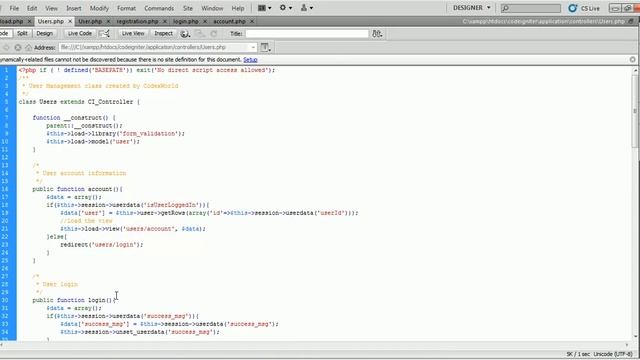 User Registration and Login System in CodeIgniter смотреть онлайн