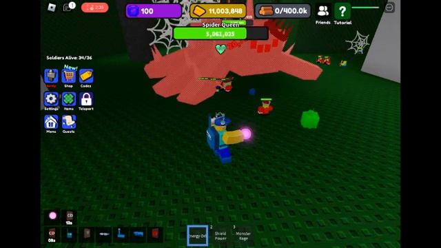 Roblox Control Army Defeating The Spider Queen (and How To Spawn)