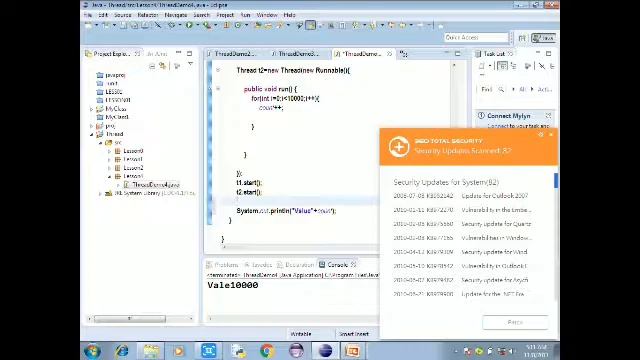 Java Tutorial in Tamil-43:Thread join in java смотреть онлайн