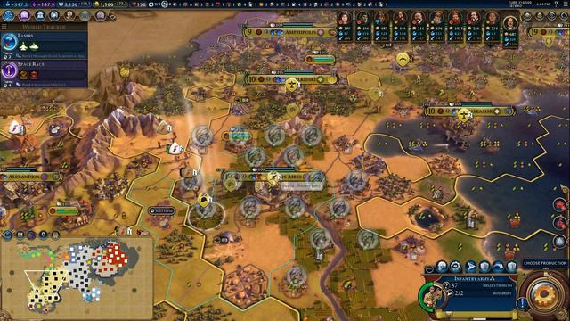 Civilization 6 (Russia - Standard/Immortal) (17) - "Peace for Our Time." смотреть онлайн