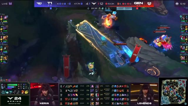 GEN vs T1 Highlights Game 3 LCK Spring Season 2024 Gen G vs T1 by Onivia смотреть онлайн